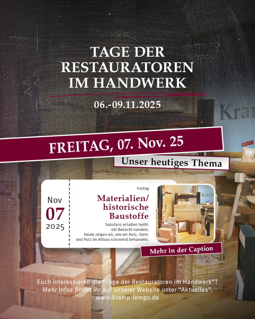 Freitag - Tage Der Restauratoren Im Handwerk