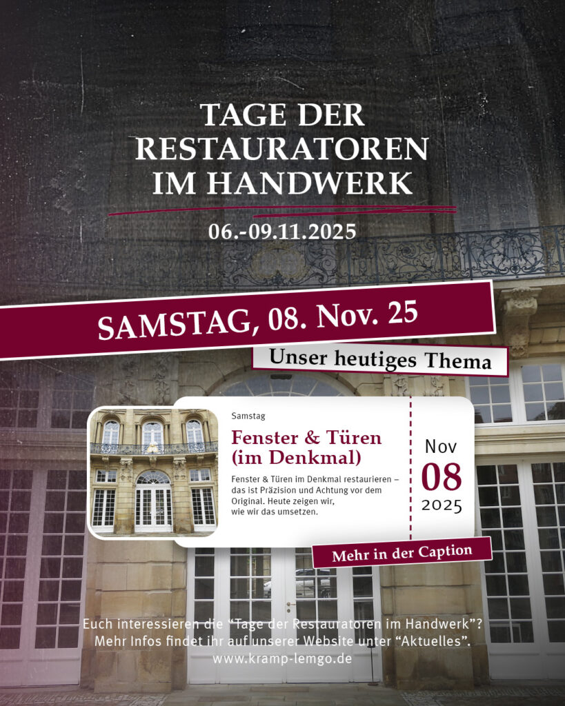 Samstag - Tage Der Restauratoren Im Handwerk